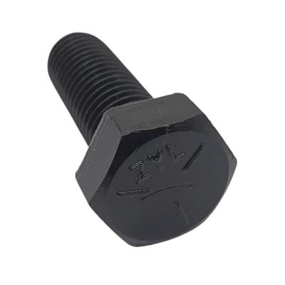 China 10B21 UNC Bolt High Tension Gr5 Black Large Size ANSI High Strength Hex Head Bolts And Nut for sale