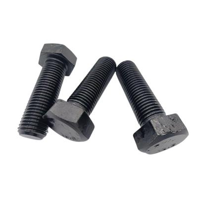 China OEM 40Cr High Quality ODM ISO4017 40Cr 10.9 Thread Hex Bolt Full Black Oxide for sale