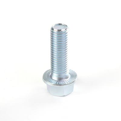 China Hot Selling OEM 10B21 Hex Flange High Tensile Bolt Din6921 10.9 Full Thread Zinc Plating for sale