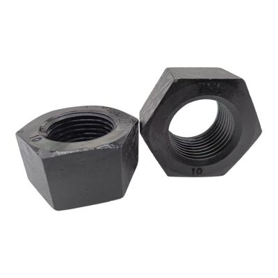 China Heavy Industry Carbon Steel DIN934 40Cr M10 Plain Hex Nut Black Gr4 6 8 10 Chinese Bolt And Nut Manufacturers for sale