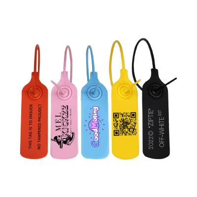 China Plastic Tag Viable Sneaker Shoe Seal Security Padlock Tags For Clothes Custom Logo Tag for sale