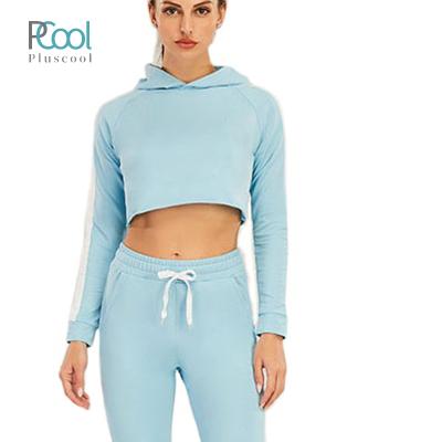 China Wholesale Sports Hoodies Sweatshirts Wholesale Sports Hoodie Yoga Wear Anti-pilling Fitness Anti-pilling Crop Top For Women for sale