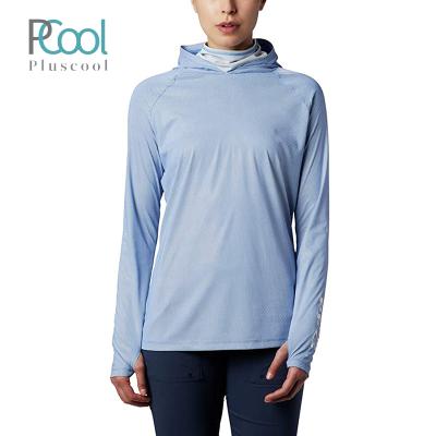 China Solid Color Breathable Lightweight High-Neck Ponytail Split Hoodie Women Sports Wear for sale