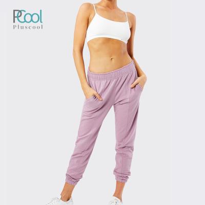 China Women Fitness Clothing Antibacterial Fancy Leggings Dusty Purple Sweat Panties for sale