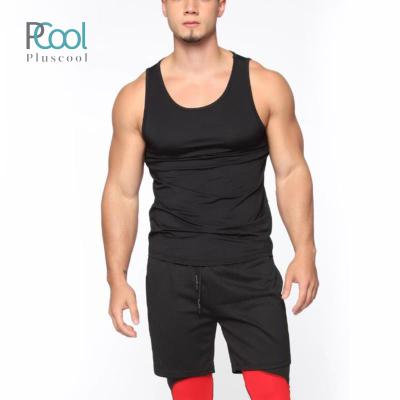 China Custom Anti-Shrink Popular Men's Gym Bodybuilding Tank Top Singlet With Scoop Neck for sale