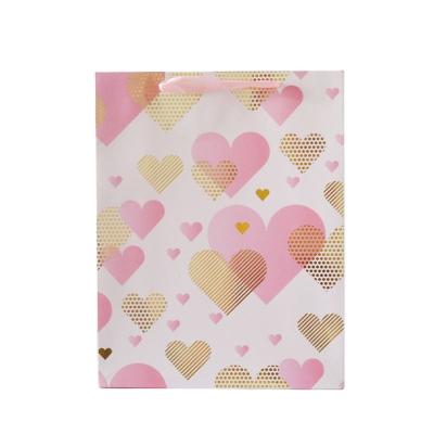 China Personalized Buy Victorias Secret Logo Recyclable Custom Pink Cosmetics Apparel Shoes Gift Paper Bag Packaging With Handles for sale