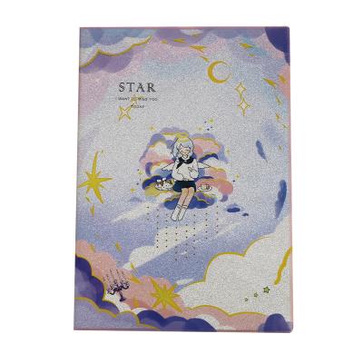 China Fancy Cover Anime Customized Cover Customized Logo Notebook Journal Printing Plush Luxury Diary Recycled Paper Portable Book for sale