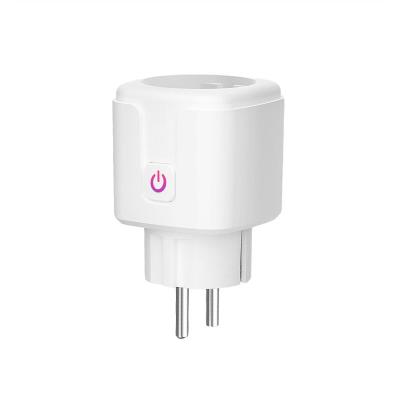 China Tuya residential/general purpose wifi EU plug smart plug work with Amazon Alexa and Google Home for sale