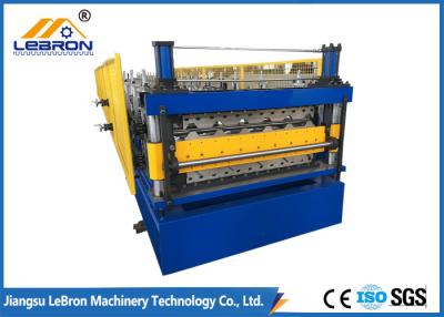 China New double layer roofing sheet roll forming machine 2018 new type PLC control automatic roll forming for sale