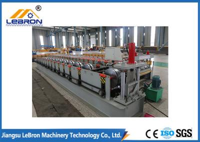 China New White And Blue Semi Circle Metal Gutter Roll Forming Machine / Steel Rain Gutter for sale