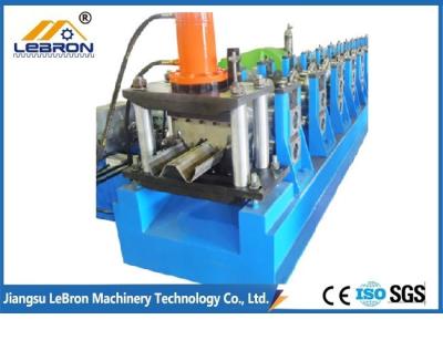 China 2018 new type Guardrail Roll Forming Machine PLC control system made in china Blue color for sale