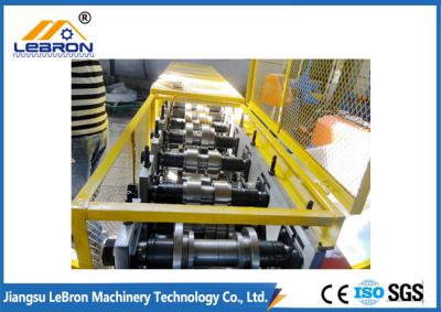 China Yellow color  High strength smooth straight door frame cold roll forming machine automatic type PLC system control for sale