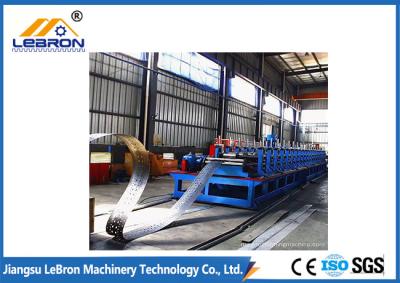 China PLC Control Automatic Cable Tray Roll Forming Machine new type made in china long time service Blue red color for sale