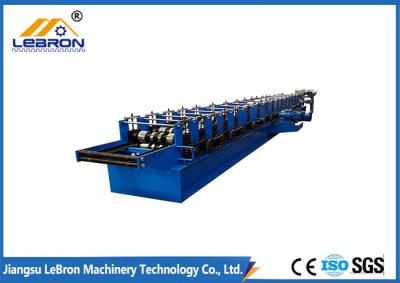 China Blue color Made In China Metal Gutter Roll Forming Machine 2018 new Type CNC Control  Roll Forming Machine for sale