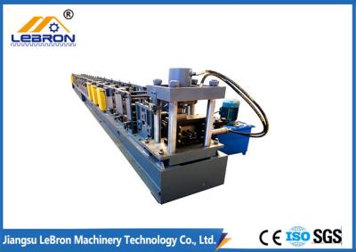 China Gray color PLC Control Automatic Storage Rack Roll Forming Machine Durable quality Long Time Service Time made in china for sale