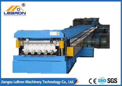 China PG and PI material Blue color  Floor Deck Roll Forming Machine 2018 New Type roof tile machine manufacturer PLC control for sale