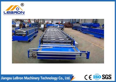 China 2018 new type Color Steel Tile Roll Forming Machine PLC Control Full Automatic  made in china Blue color for sale