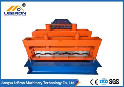 China Orange color 2018 new type color steel glazed tile roll forming machine PLC control automatic made in china Blue for sale