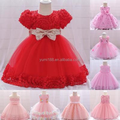 China Anti-wrinkle children boutique kids party dress girls wedding vintage dresses toddler long tulle dresses for kids for sale