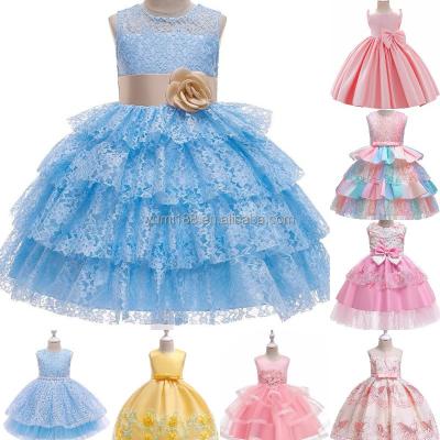 China 2023 New Anti-wrinkle Girls Dresses Children Party Fashion Princess Dress Birthday Wedding Custom Made Dress for sale