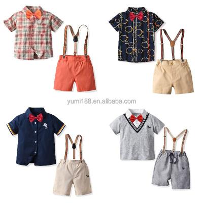 China Two-piece dress performance of the boy's suit performance of the summer of the casual children's handsome suit children for sale