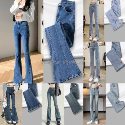 China Wholesale Wash Breathable Trendy Ladies Fashion Casual Straight High Waist Jeans For Women Customized Bodycon Girls Jeans Denim Panties for sale