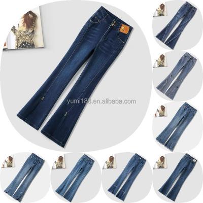 China Wholesale Breathable Skinny Destroyed Ripped Jeans Women High Waists Ladies Jeans for sale