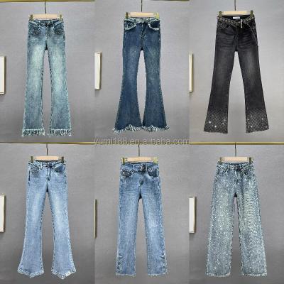 China High Quality Factory Outlet Fashion Ladies Pants Womens Breathable Jeans for sale