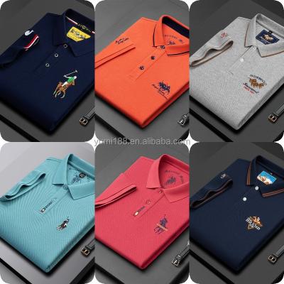 China 2023 Anti-Wrinkle High Quality Cotton Logo Design Wholesale Custom Mens 100% Polo T-Shirts for sale