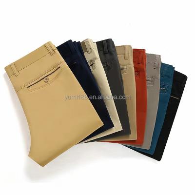 China 2023 New Anti-wrinkle Men's New High-end Easy-care Pants Business Fashion High-end Bound Breeches for sale