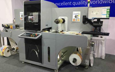 China Digitale label printing machine voor roll to roll label foil stamping and varnishing Te koop