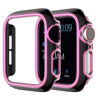 China PC Electroplate Me Watch Case Anti-drop Protective PC Electroplate Smart Watch Case For I Watch With High Quality for sale