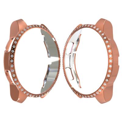 China Fashion Samsung Galaxy 42MM Diamond Protector Case For Samsung Galaxy Watch Cover Women PC Bumper Light View for sale