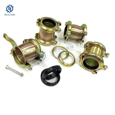 China Van het de Slangstaal van graafwerktuigparts hose connectors de Hydraulische Snelle van de de Steigermontage Koppeling van de de Wartelklem Te koop