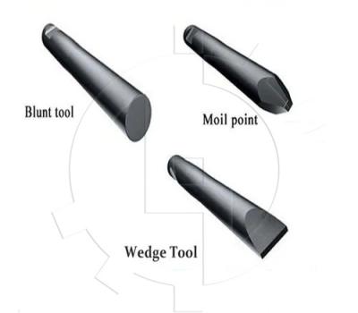 China KRUPP HM550 HM560 HM600 HM720 HM950 HM960 Hydraulic Hammer Breakerbit Moil Point Chisel for sale