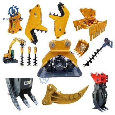 China 2 toneladas 3t 4t 5 toneladas Excavadora Acoplamientos compactador máquina excavadora tierra en movimiento hidráulico compactador de placa vibratoria en venta