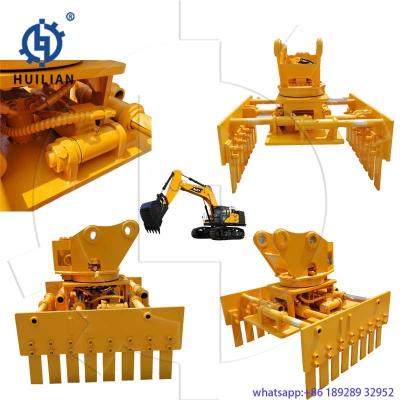 China Hydraulische Ziegelklemme Ziegelheber Gabelstapler Blockhebewerkzeug Ziegelklemme für 3 4 5 6 7 8 9 10 15 20 Tonnen Bagger zu verkaufen