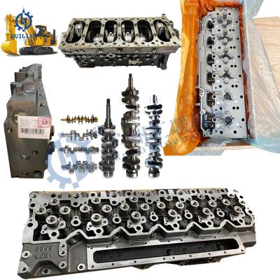 China Parte del motor diésel Cummines Bloque de cilindro 6D114E-3 Ensamblaje de la cabeza del cilindro del motor para piezas de excavadora en venta