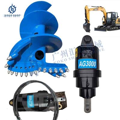 China ZX30 R16-7 EX30 EX12-2 SK03 Excavadora de buracos condutor de auger Excavadora de auger condutor para 2-3 toneladas Excavadora anexos à venda