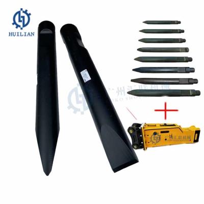 China MTB255 MTB275 MTB285 MTB365 Concrete Breaker Hammer Point Chisel Hydraulic Excavator Breaker Chisels for sale