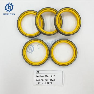 중국 Excavator Seal Kit 227-1148 62.89mm Inner Diameter Double Lip Wiper Seal 판매용