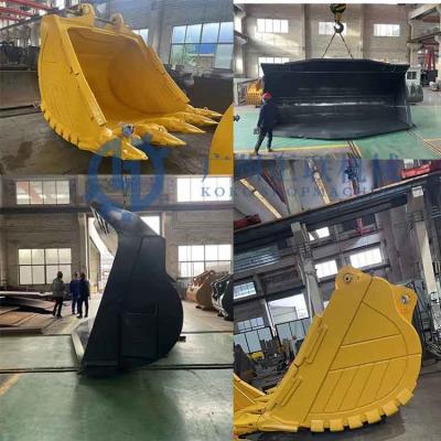 China PC1250 WA1200 Construction Machinery Attachments Parts Excavator Heavy Duty Rock Bucket wheel loader backhoe Bucket for sale