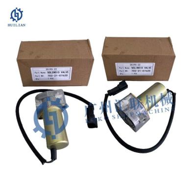 China Komatsu D51PX-22 Hydraulische hoofdpomp solenoïde klep 702-21-07620 702-21-07610 702-21-60700 702-21-07010 702-21-07311 Te koop