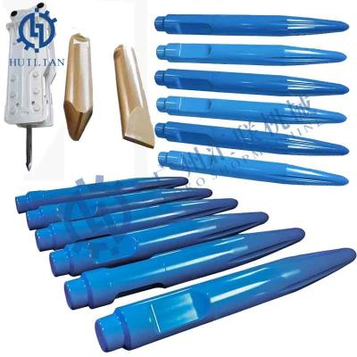 China MES2000 Rock Breaker Chisel Rod MES2500 MES3000 MES3500 MES4000 Rock Hammer Tool Chisel for Ind-eco Breaker Parts en venta