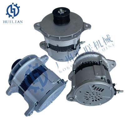 China 600-825-7111 Alternatorassemblage 24V 75A Motor alternator voor Komatsu HM350 HM400 WA500 SA6D140 Dump truck motoronderdelen Te koop