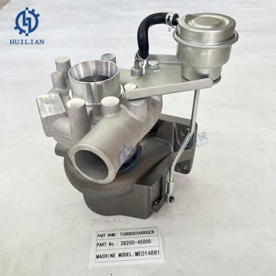 China ME014881 2820045000 28200-45000 Dieselmotor Turbolader Turbo für Bagger Ersatzteile MITSUBISHI FUSO Hyundai HD45 HD65 HD72 zu verkaufen