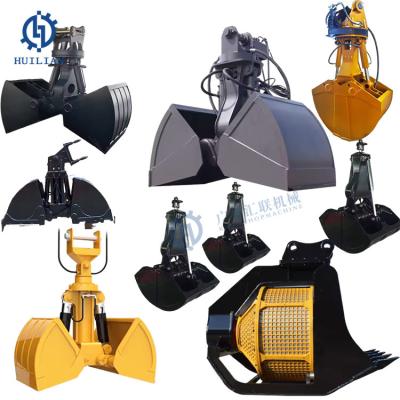 China Volvo Clamshell Bucket Excavators Attachments Hydraulic Clamshell Bucket Screening Bucket For 3 5 6 7 8 20 22 36 Tonnes Excavator for sale