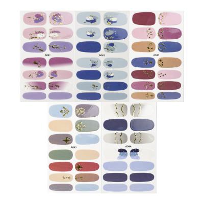 China New Arrival Creative Hand-painted Nail Stickers Nail Art Design Print Multiple Color High Quality Nail Decoration for sale