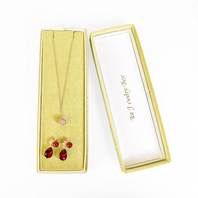 China Factory price handmade cheap custom logo velvet necklace box luxury packagin personized necklaces gift box packaging for sale