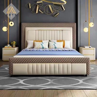 China Simple Elegant China Factory Italian Light Luxury Furniture For Bedroom Master Bed 1.8 Meter King Size Bed for sale